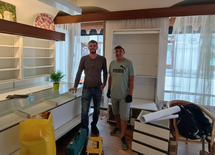 Team bei einer Entrümpelung in Baden