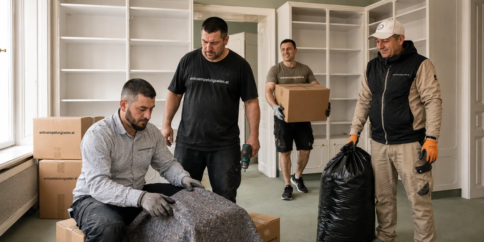 Wohnungsräumung Kottingbrunn 2542 – unser Team beim Räumen einer Wohnung
